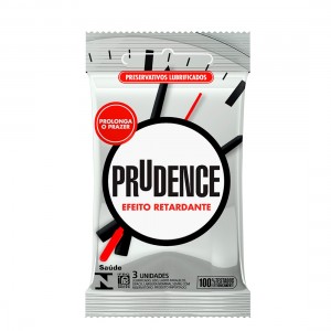 Preservativo Prudence Efeito Retardante c/ 3 unidades - 00692