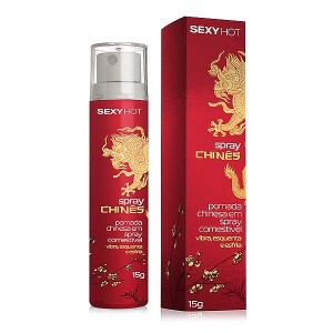 Spray Chinês, - Gel aromatizado comestível - Vibra, esquenta e esfria! - CO281