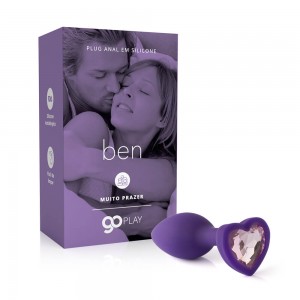 Plug Anal em Silicone Go Play Ben - Lilás - IA333L