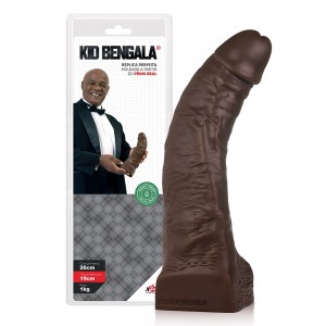 Pênis Kid Bengala Grande Gigante e Grosso Réplica do Pênis Real 26cm Sem Vibrador - KID01