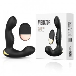 Estimulador de Próstata em Silicone com 10 Vibrações USB e Controle Remoto - ME383