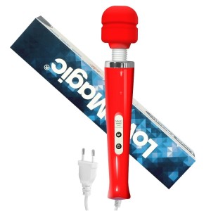Vibrador Varinha Estimulador Massageador Elétrico com Tomada Love Magic Si vermelho - 5037V