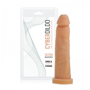 Prótese em Cyber Skin 10 - 18,5x4,5 cm Articulado Sem Vibrador - CYB07A	