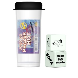 Dados Jogo do Prazer Hot Fosforescente Brilha no Escuro - LD012